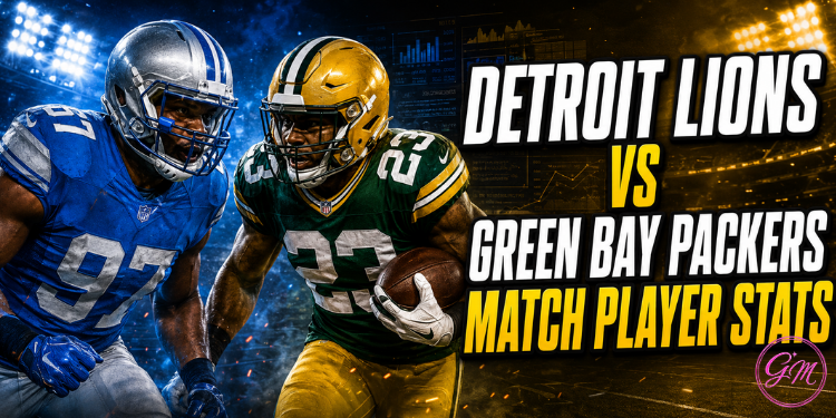 detroit lions vs green bay packers match player stats