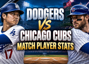 dodgers vs chicago cubs match player stats