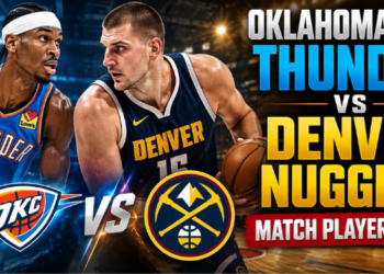 oklahoma city thunder vs denver nuggets match player stats