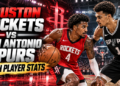 houston rockets vs san antonio spurs match player stats